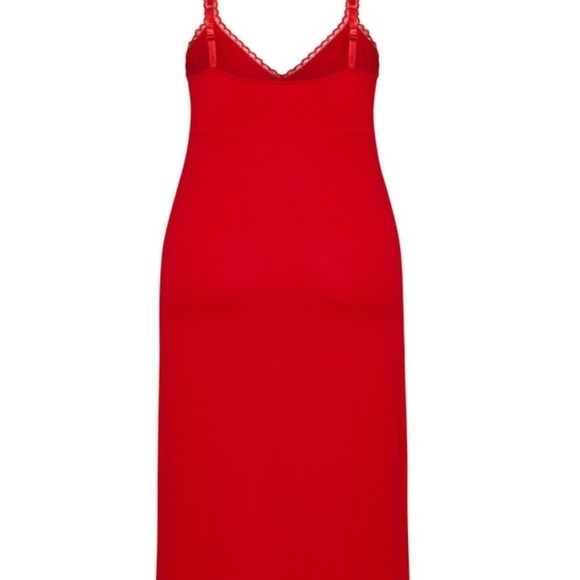 Lace Trim Maxi Sleep
Dress - red - Picture 4 of 6